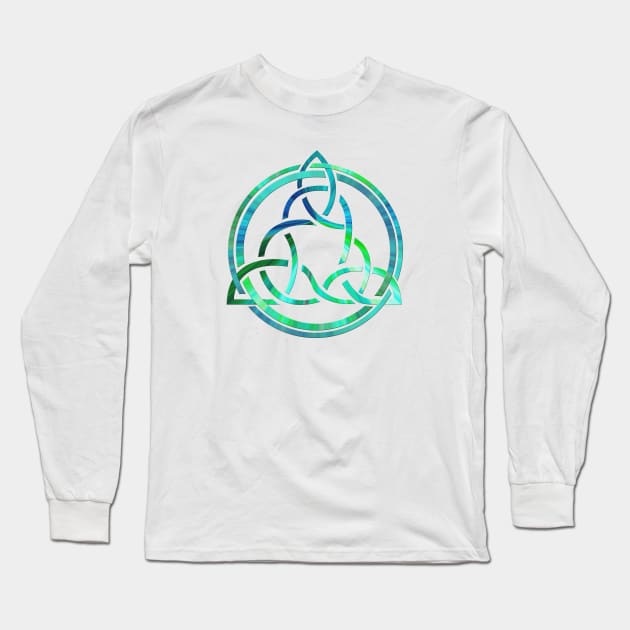 celtic trinity knot Long Sleeve T-Shirt by MellowGroove